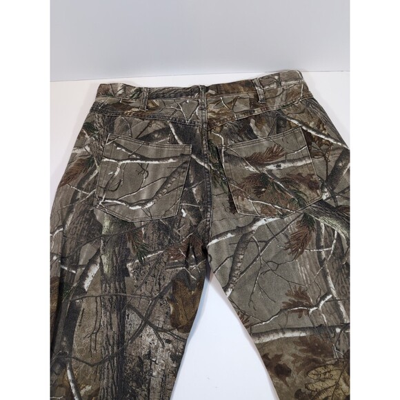 Realtree Camo Pants Mens 36x30 Hunting Streetwear Y2K 100% Cotton Double Knee - Picture 8 of 12